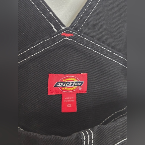 58. Dickies | Black Contrast-Stitch Overalls – Size XS - Picture 4 of 8
